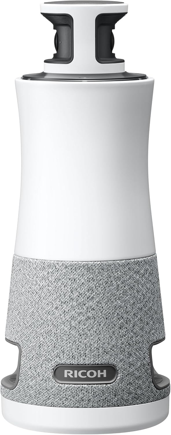 RICOH Meeting 360 | 360° Conference Room Camera - AI-Powered - Active Speaker Focus - Plug and Play - Zoom Certified - Works with Microsoft Teams, Google Meet, Cisco Webex
