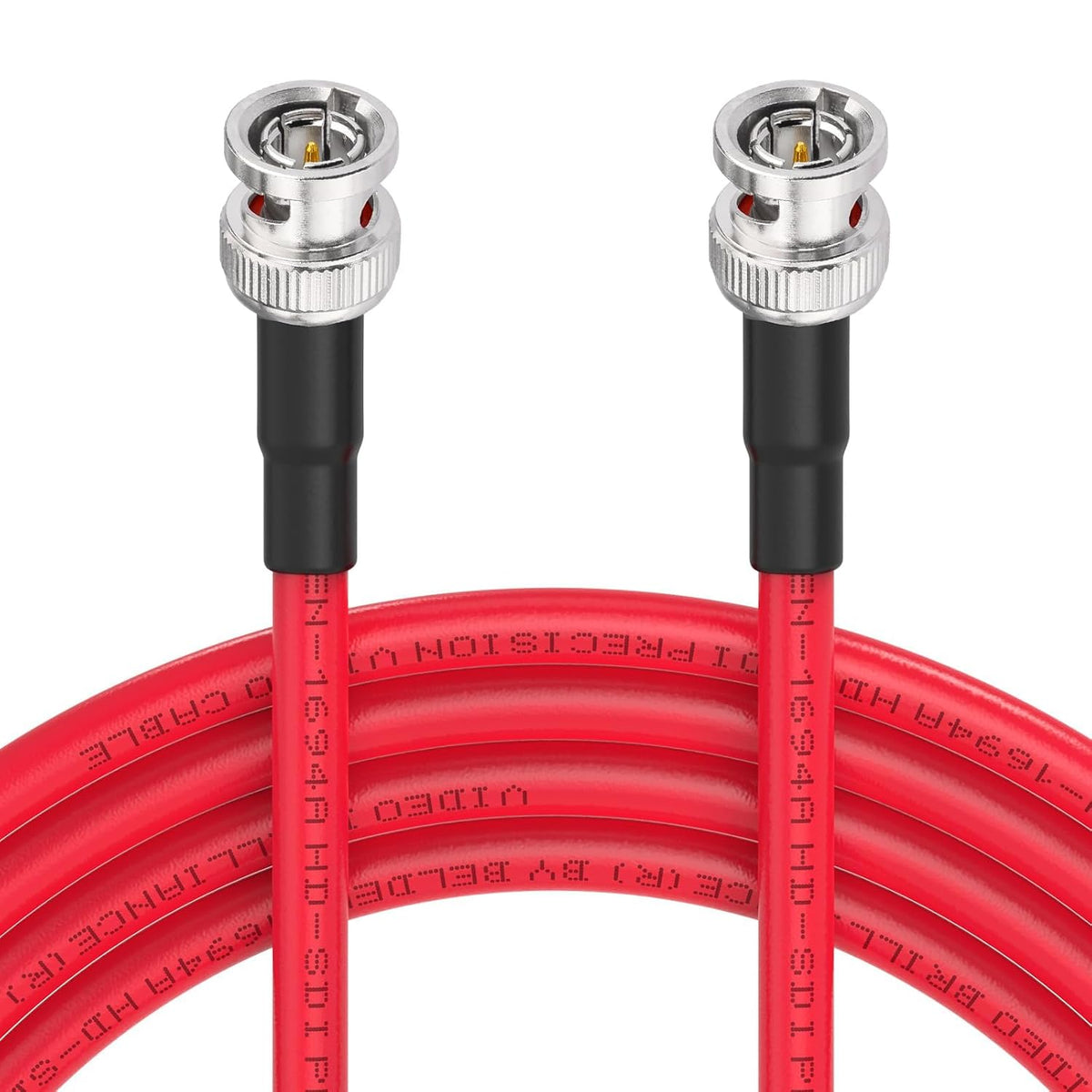 3G/6G/12G 10ft 75 1694A HD-SDI/3G-SDI/6G-SDI/4K 1-Pack Superbat SDI Cable BNC Video Cable Ohm Belden Red Support Video