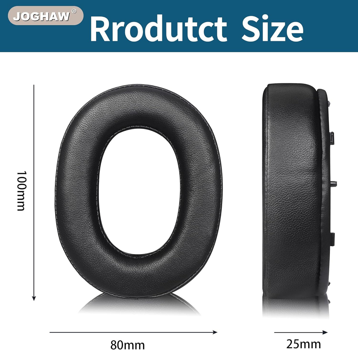 Replacement Ear Pads for Headphones - Compatible for Sony MDR-1000x/WH-1000xm2 | Premium Thickened Sheepskin Cushions with Soft Memory Foam for Comfort - Black