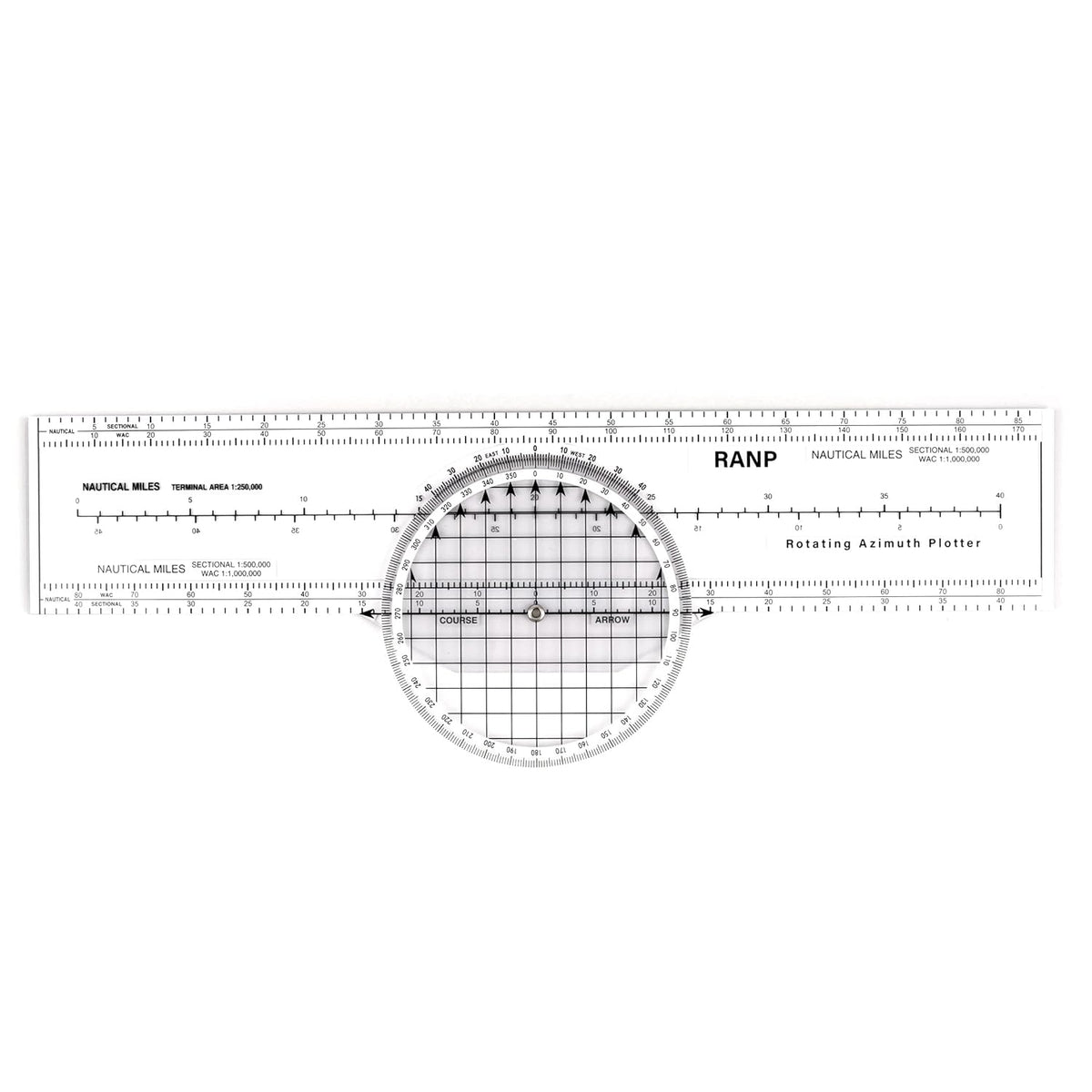 8 SimCoach Aviation Navigation Plotter, Premier Rotating Azimuth Plotter with WAC Charts, Flight Planning Routes Tools