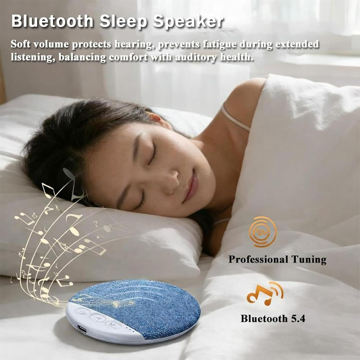 Generic Speaker,Immersive Pillow White Noise - White Noise Machines Wireless Speaker - for Indoor Outdoor Office Hotel