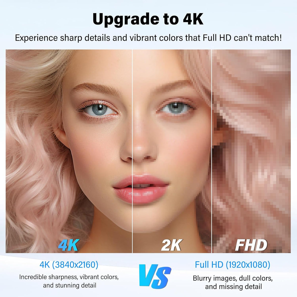 Innoview 23.8” 4K Large Portable Monitor, UHD (3840*2160) 100%sRGB IPS Speakers USB-C HDMI Work Home Second Monitor W/180°Adjustable Stand for Laptop, Desktop, Macbook, Phones, Tablet, PS5/4, Switch