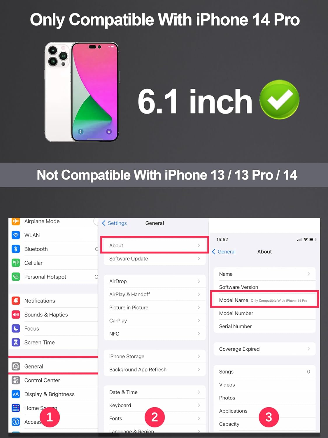 2 Pack Matte Screen Protector for iPhone 14 Pro -6.1 inch, Anti Fingerprint Anti Glare Screen Protector Tempered Glass Easy Installation
