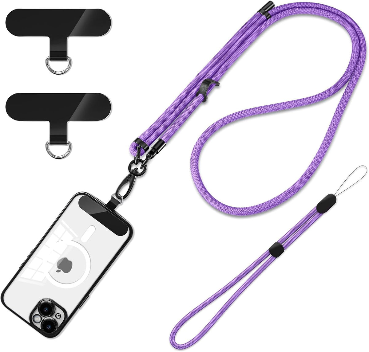 Cell Phone Lanyard Holder Anti Theft Crossbody Phone Wrist & Neck Strap, Compatible with Most iPhone tether Case
