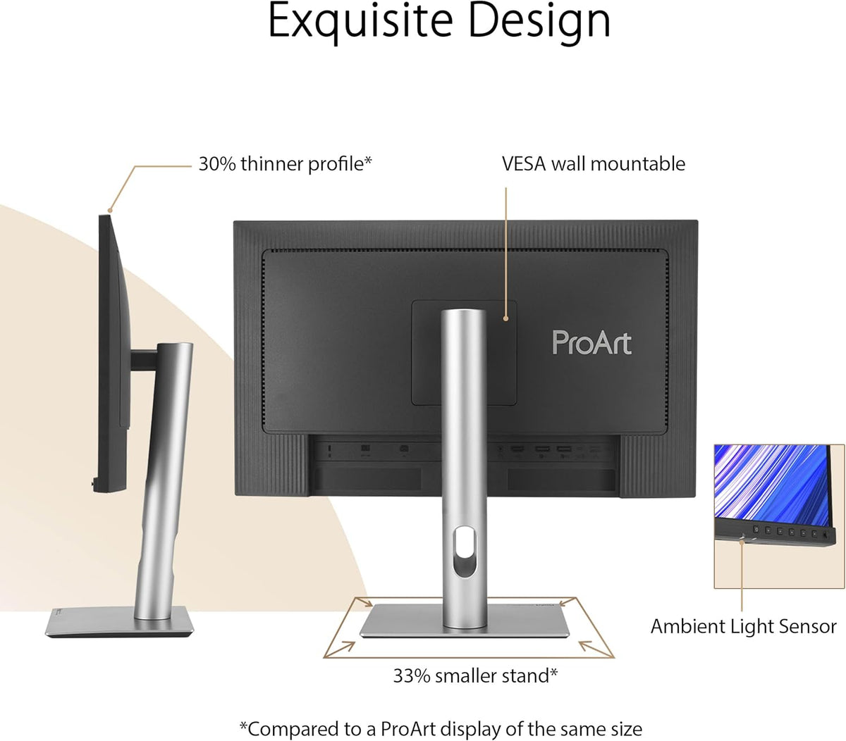 ASUS ProArt Display 24” (23.8 inch viewable) 1440P Professional Monitor (PA24ACRV) – IPS, QHD (2560 x 1440),Pre-Calibrated, 95% DCI-P3, ΔE < 2, Calman Verified, USB-C PD 96W, HDR400, 3 yr Warranty