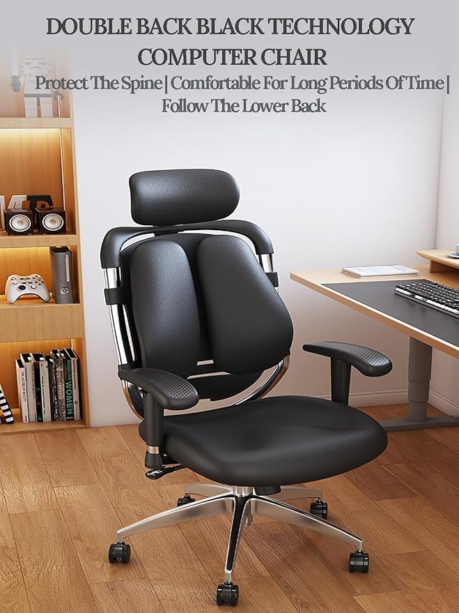JSWHYBD Gaming Chair with Footrest Office Chair High Back Ergonomic Computer Chair with Lumbar Support Task Chair Reclining Computer Chair Gaming Video Brown