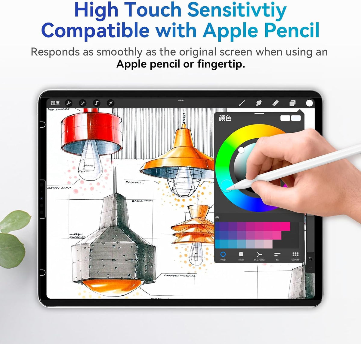 Magnetic Privacy Filter Compatible with iPad Pro 11 Inch 5th (2024, M4), Removable Anti Glare Blue Light Matte Privacy Screen Protector