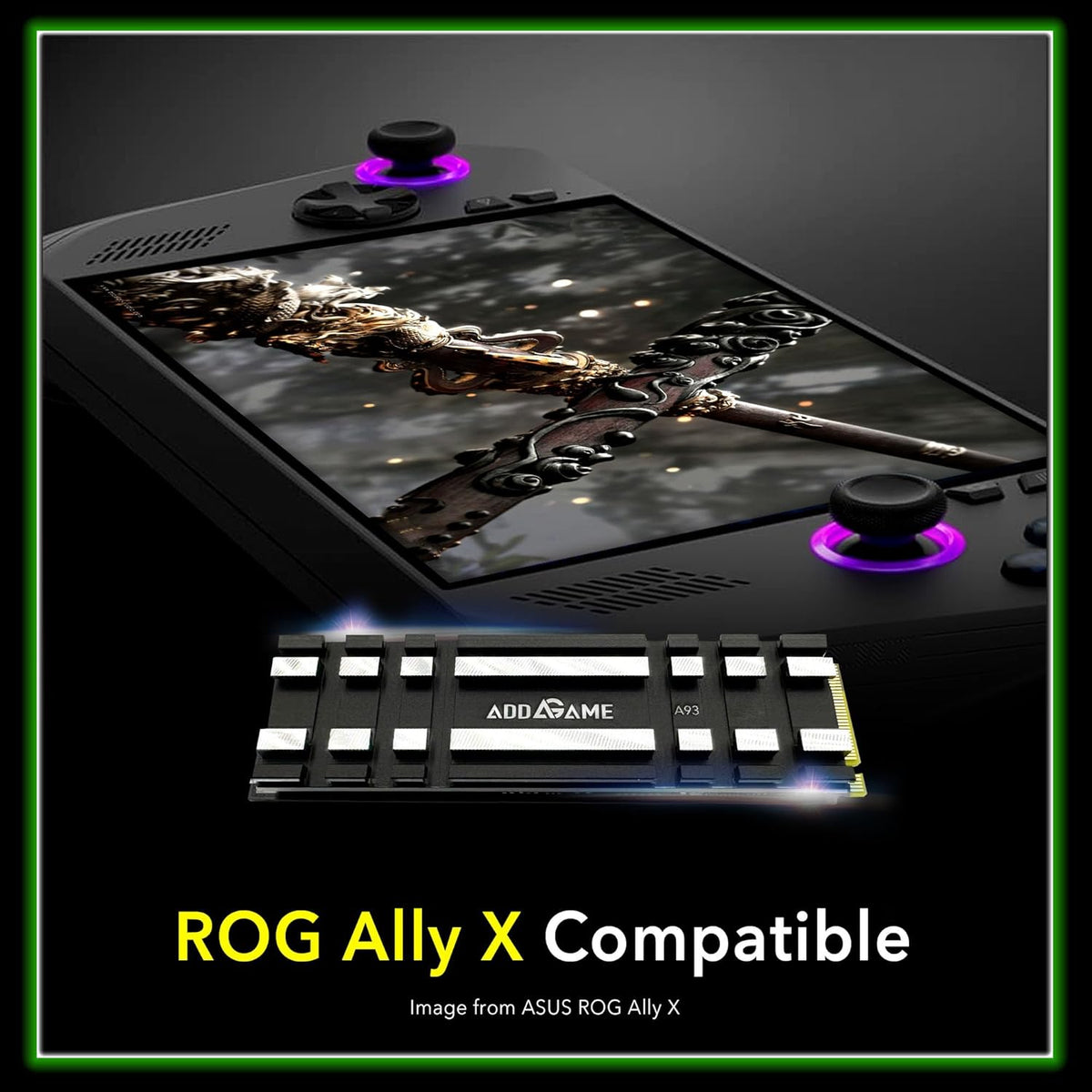 Addlink A93 2TB Storage Expansion for PS5 Console with Heatsink, Up to 7400mb/s, Gen 4 PCIe NVMe m.2 2280, SLC Cache Internal Solid State Drive(‎ad2TBA93M2P)