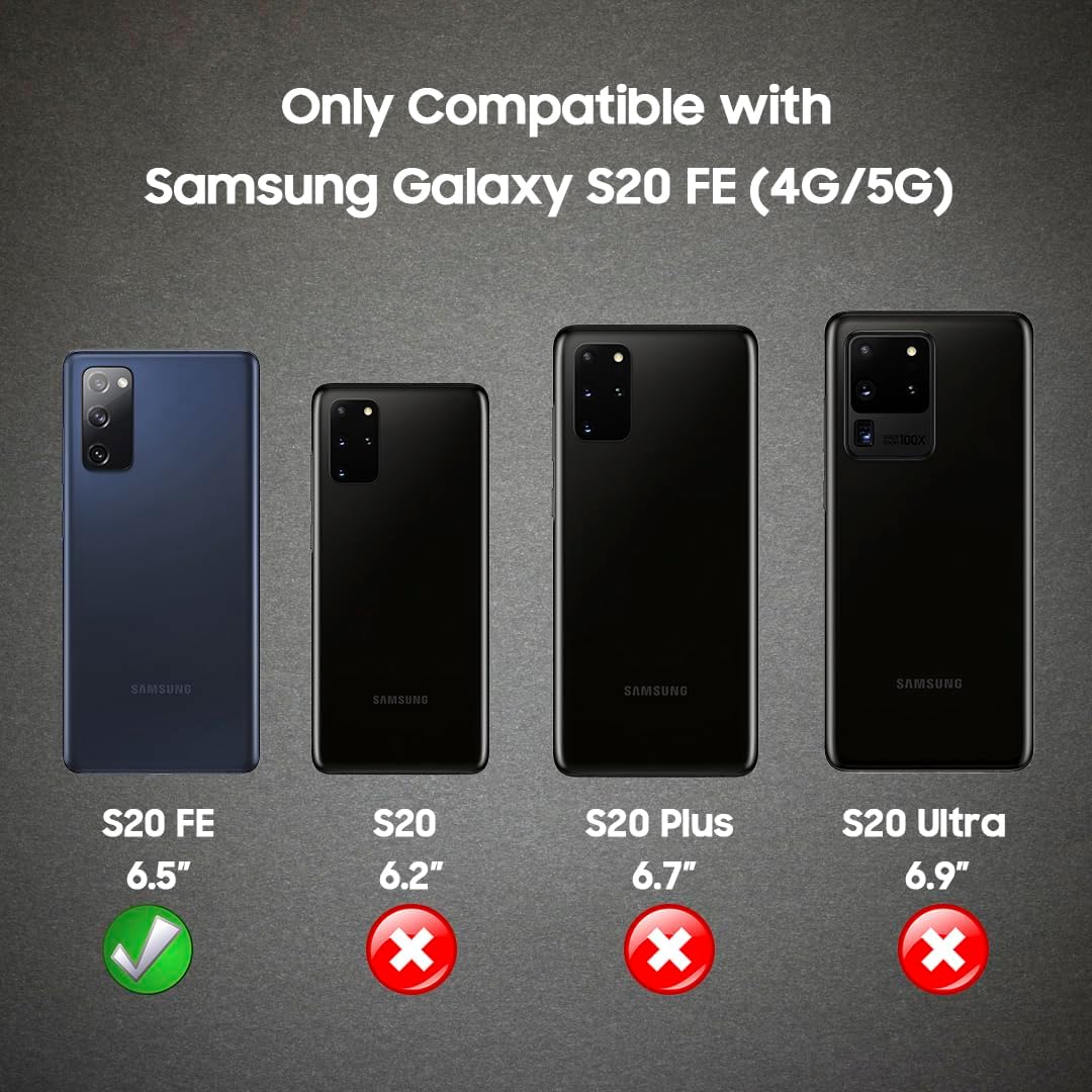 Magnetic for Samsung Galaxy S20 FE 5G Case 【Compatible with MagSafe】【Built-in Camera Lens Protector】 Slim Soft TPU Shockproof Phone Shell (Black)