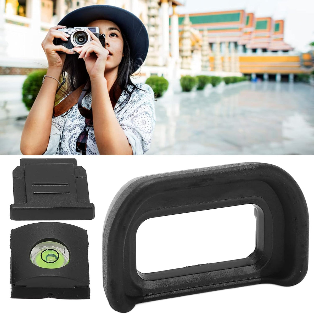 A6600 A6500 A6400, Viewfinder Eyecup Kit for Plastic Rubber Material, Lightweight - Protects Optical Viewfinder