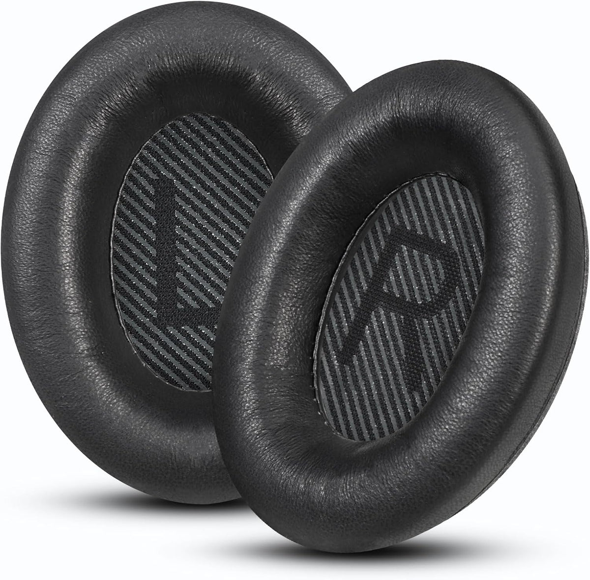 Headphones Replacement Ear Pads, Sheepskin Ear Cushions for Bose QuietComfort 35 (QC35) Improved Durability, Ear Pads Cushions with High-Density Foam, Thickness and Sound Isolation - Black