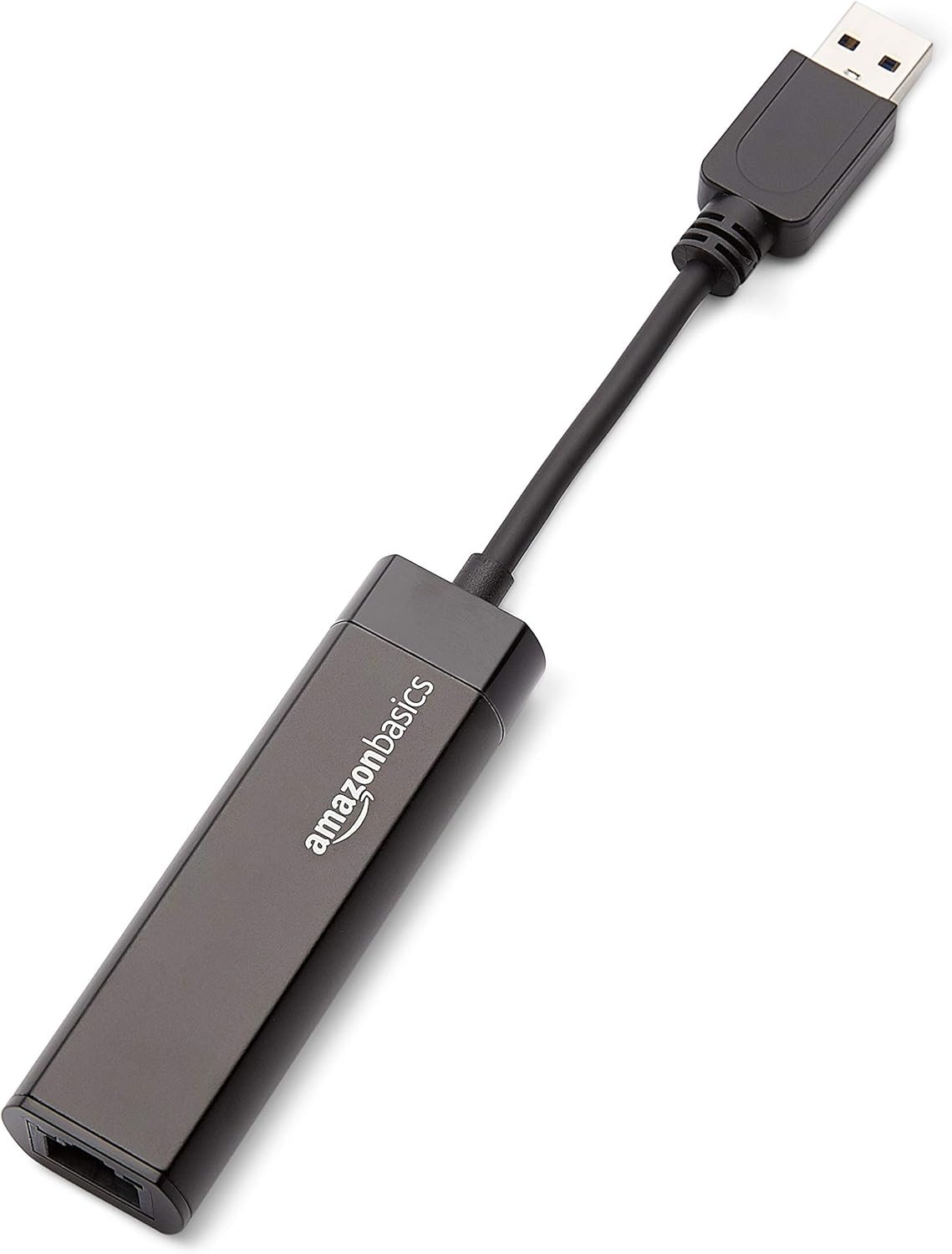 Amazon Basics USB 3.0 to 10/100/1000 Gigabit Ethernet Internet Adapter, 10-Pack, Black