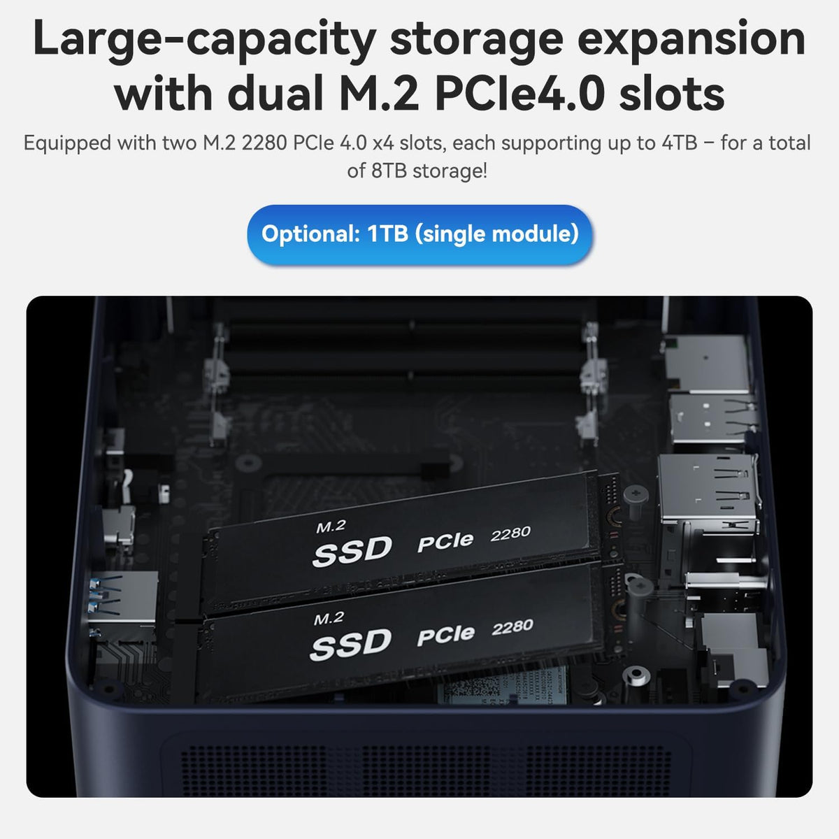 TRIGKEY Mini PC, Intel Core i9 13900HK(14C/20T, up to 4.7GHz), Mini Computer with 32G DDR5 RAM 1TB PCIe4.0 SSD, Micro PC Support 4K Triple Screen Display/WiFi6/BT5.2/2.5G LAN/USB3.2 for Office, Work