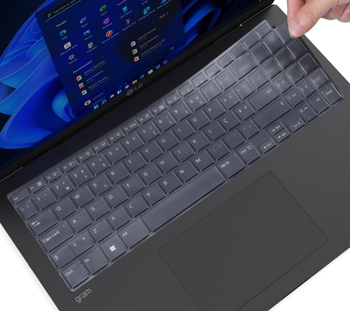 Keyboard Cover for 16" LG Gram 16Z90TP 16Z90T 16Z90S 16Z90SP 16T90SP 16Z90Q 16Z90P 16Z90R 16T90R 16Z90RS 16T90Q 16T90P Laptop, LG Gram 16 Pro Keyboard Skin Protector - TPU