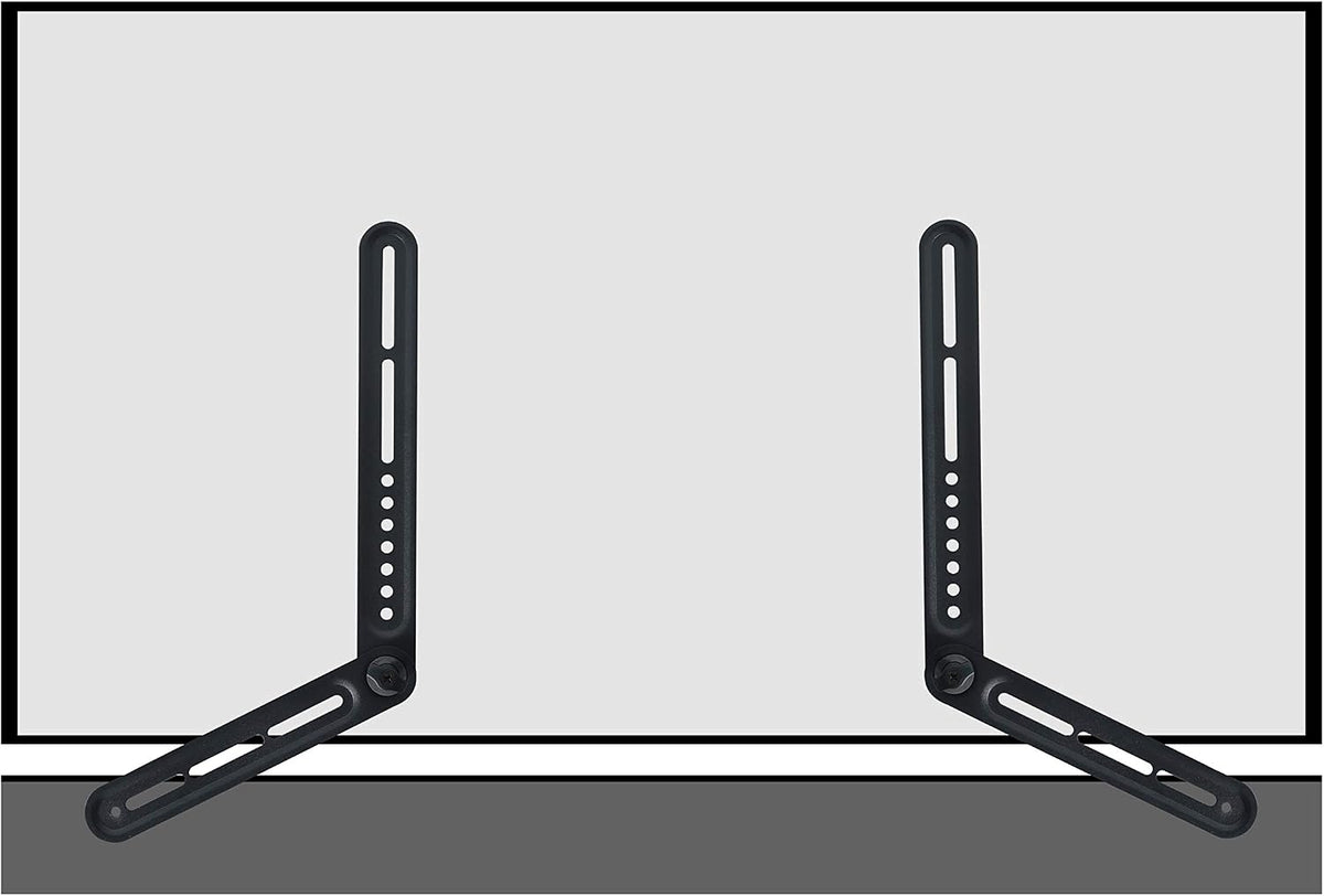 DYNAVISTA 22lbs(10kg) Soundbar Mount Sound Bar TV Bracket for Mounting Above or Under TV, Fits with Adjustable Long