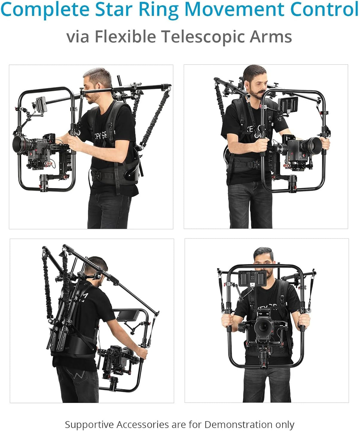 Proaim Hawk Lite Body Support Stabilizing Vest Rig for Camera Gimbals. Payload 5kg / 11lb - 15kg / 33lb. (ST-LHWK-01)