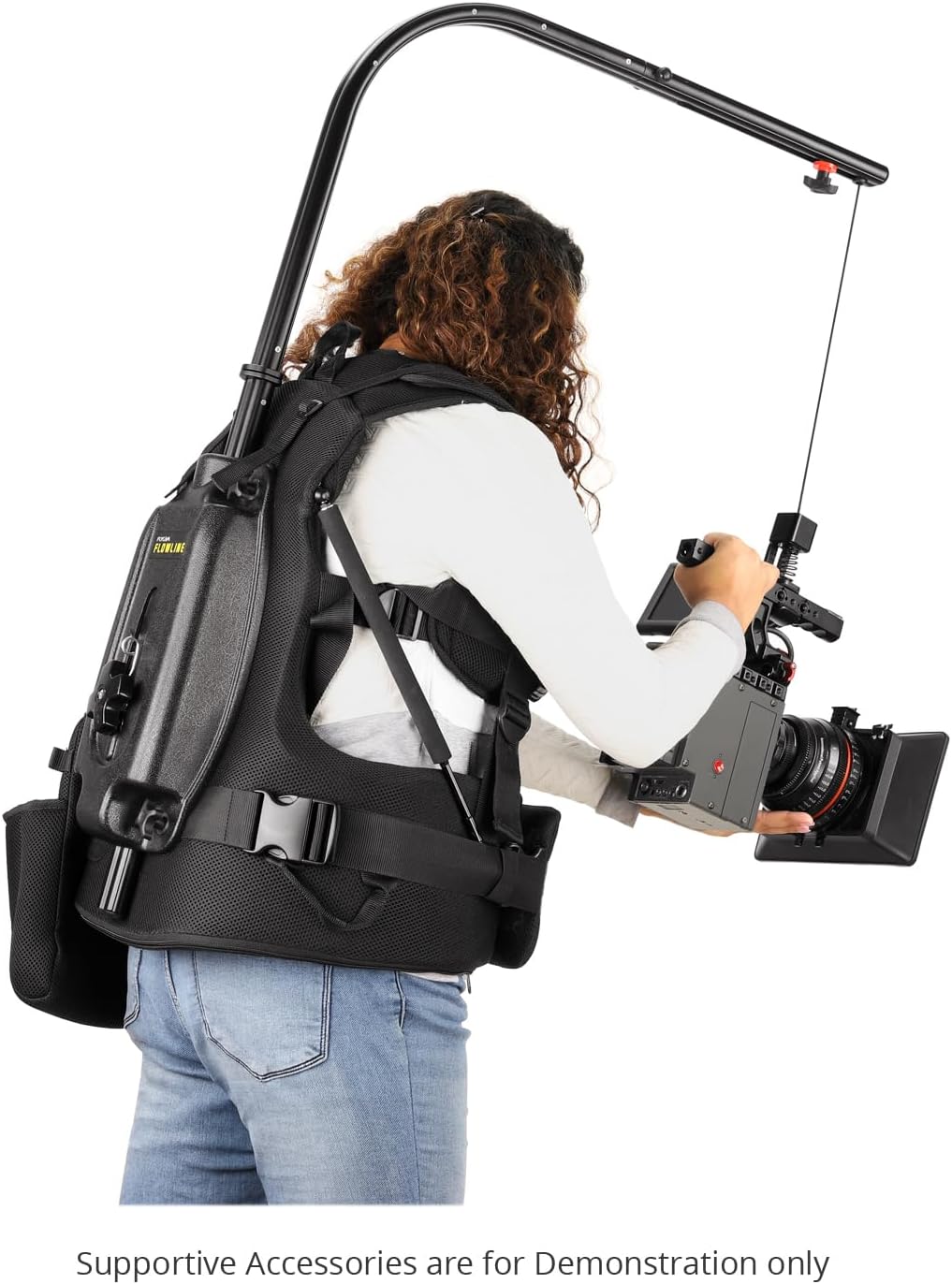 FLYCAM Starter Female Flowline Body Support Rig for Camera & Gimbals. (Size XL/XXL). Offers 180° Top Bar Rotation & 3-7.5kg / 6-16lb Payload