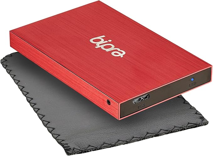 B:Drive B3 500GB USB 3.0 2.5 inch NTFS Portable External Hard Drive - Red