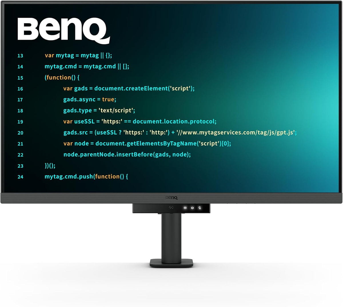 BenQ RD320UA 32” 4K 3840x2160 Programming Monitor with 2000:1 Contrast Ratio, Nano Matte Panel, MoonHalo, 90W USB-C, Coding Modes, Night Hours Protection, Ergonomic Stand, and Eye-Care Technology