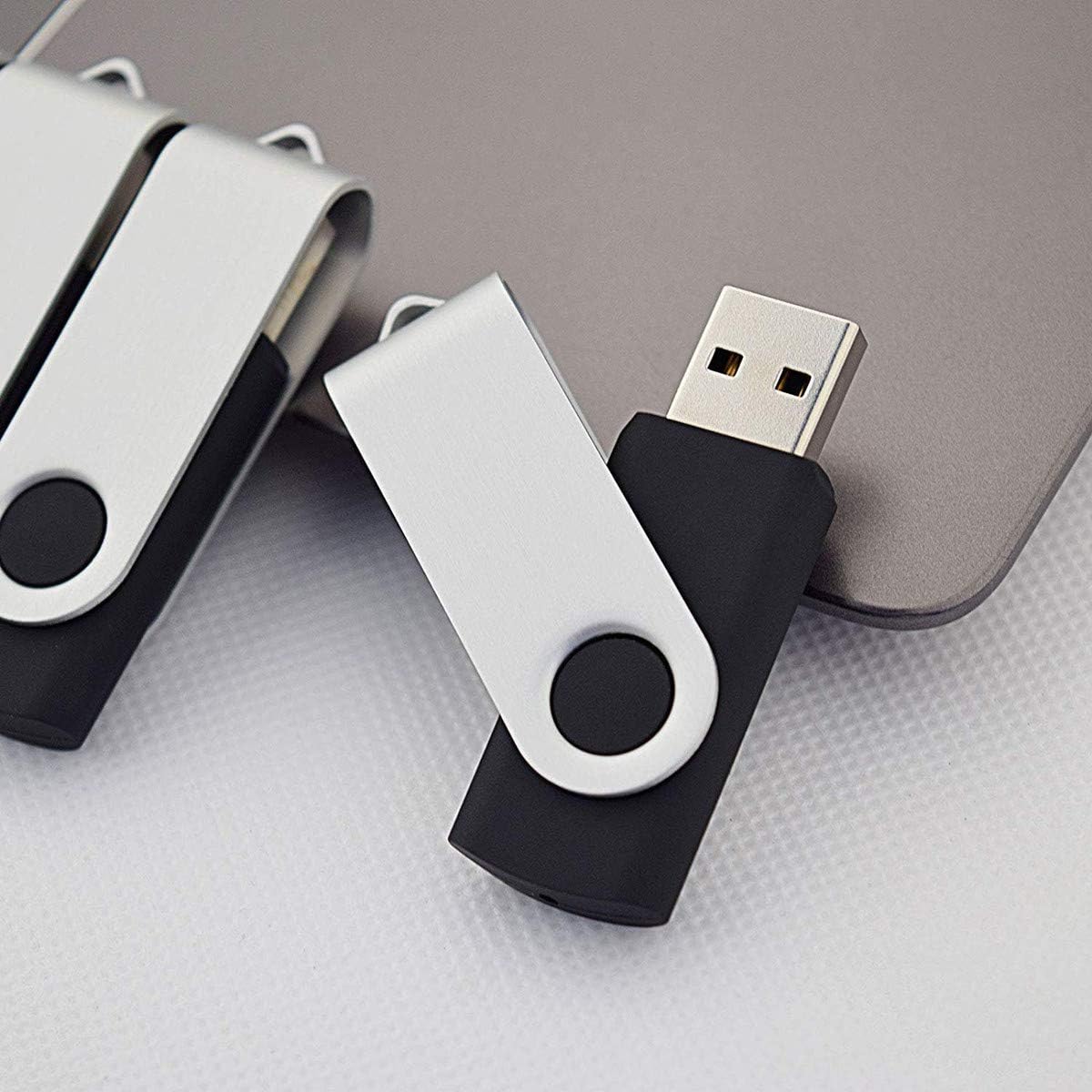 Aiibe 2GB Flash Drive 50 Pack 2GB USB Flash Drives Thumb Drive Bulk USB Drives USB 2.0 Memory Stick, Wholesale (2 GB, Black)