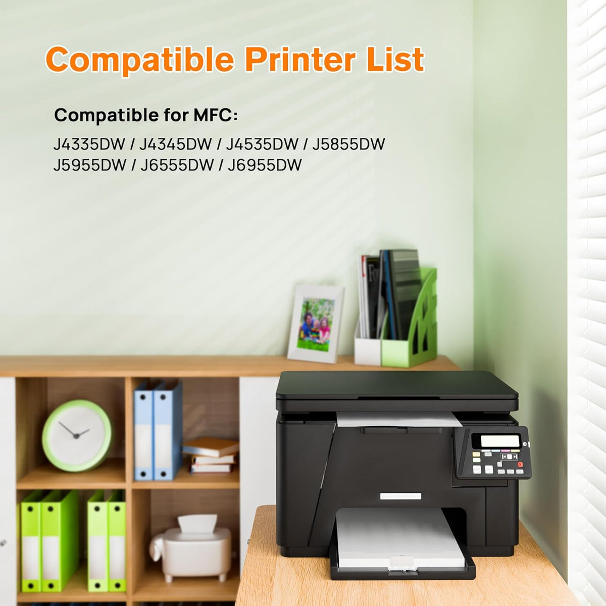 LC406XL Ink Cartridges for Brother Printer Replacement for Brother LC406 Ink Cartridges Work for MFC-J4335DW MFC-J5855DW MFC-J6555DW Printers, X-Large Capacity, Black Color
