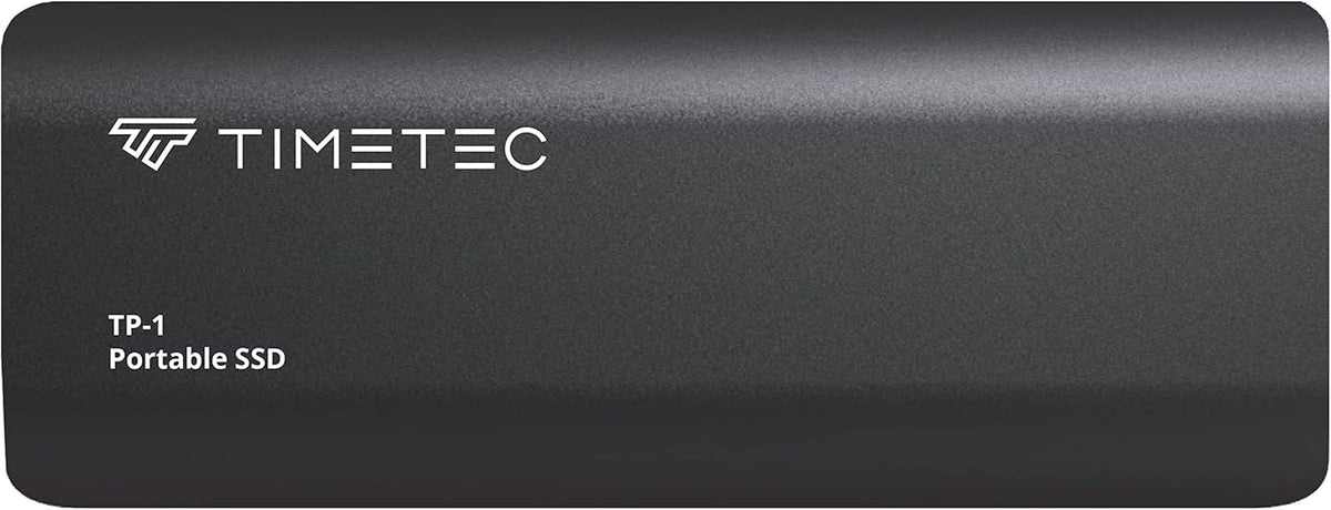 Timetec 512GB Portable External SSD USB3.2 Gen2 Type C Up to 550MB/s Ultra-Light Aluminum Mini External Solid State Drive with USB C to A Cable/USB A to C adapter for Desktops/Laptop/Mac/Mobile- Black