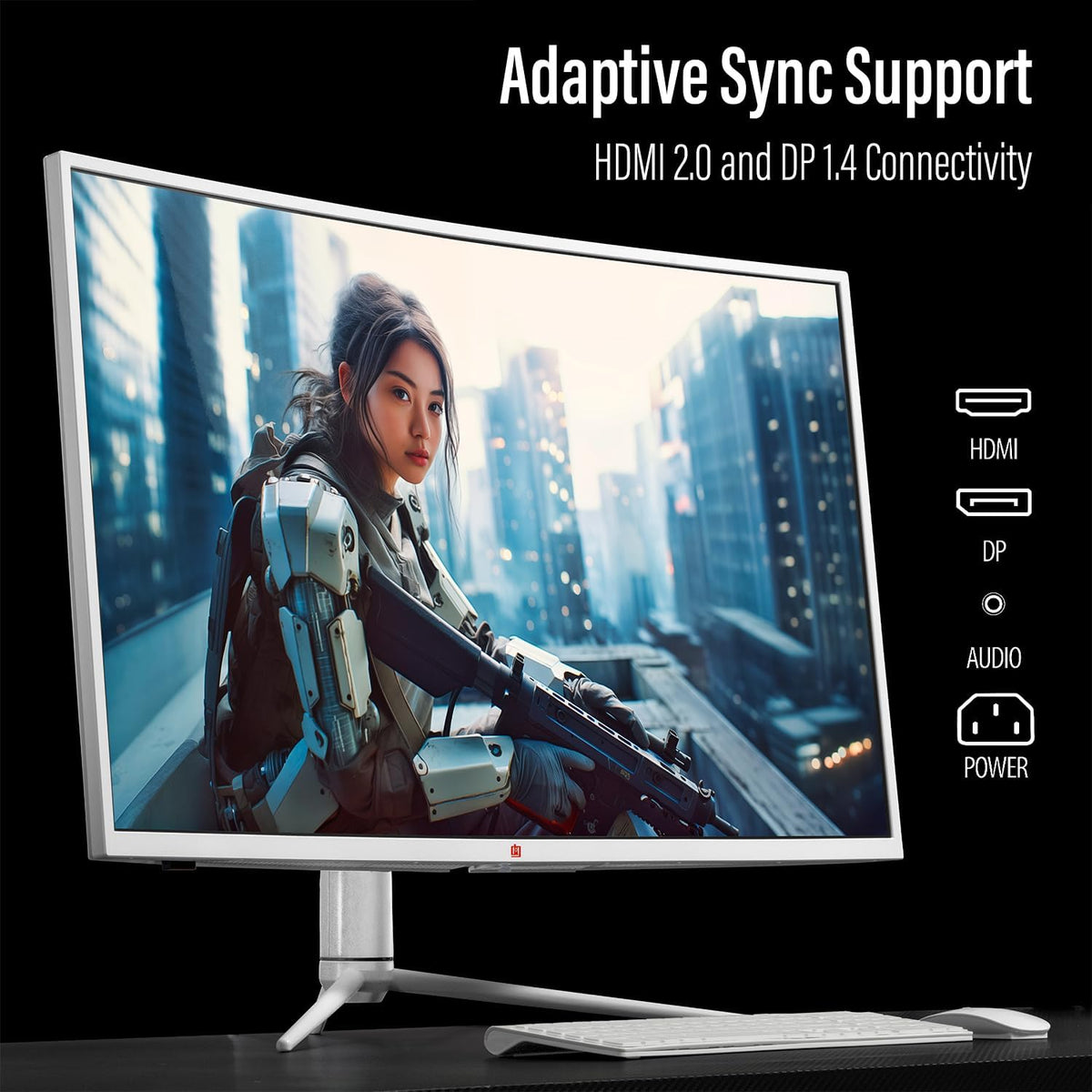 Deco Gear 39 Curved Ultrawide Gaming Monitor, 2560 x 1440, HDR400, 165 Hz, 99% sRGB, HDMI 2.0, DP 1.4