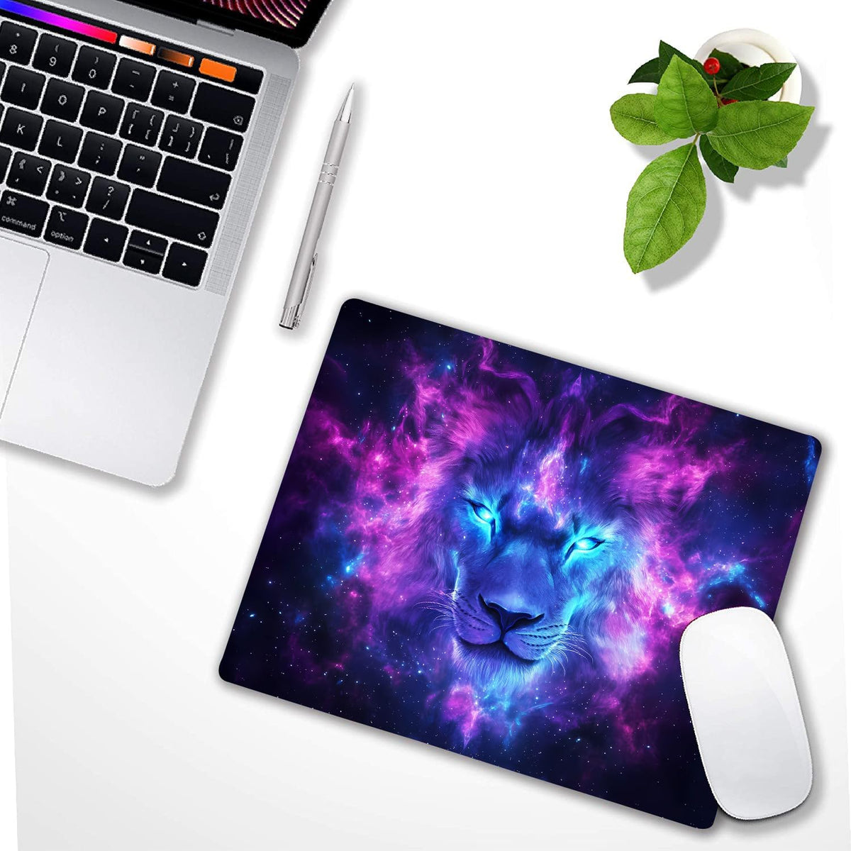 Cartoon Anime Elephant Custom Mouse Pad with Non-Slip Rubber, Small Square Design for Wireless Laptop & Computer Mouse Pads for Desk, 9.5 x 7.9 inch Smooth Surface for Gaming & Office
