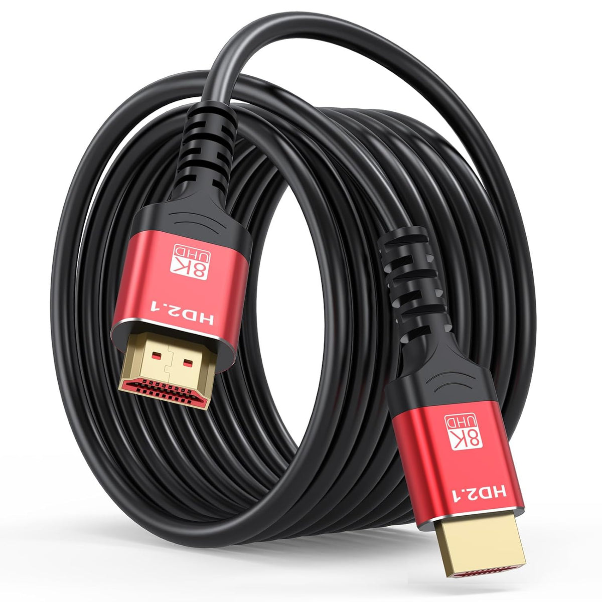 8K 10FT, 2.1 48Gbps Dolby (8K@60Hz 4K@120Hz 2K 3D 2.2&2.3) HDMI ARC/eARC Cable for Soundbar to TV eARC HDMI Cable High