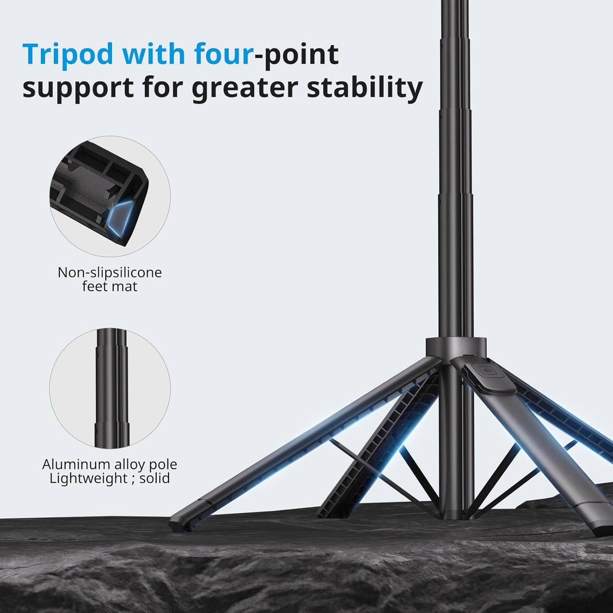 Auto Face Tracking Tripod,67''Phone Tripod for iPhone,360° Rotation Follows Your Movement,Bluetooth Remote,Phone Holder for Vlog,Live Streaming, Video Call,Content Creators.