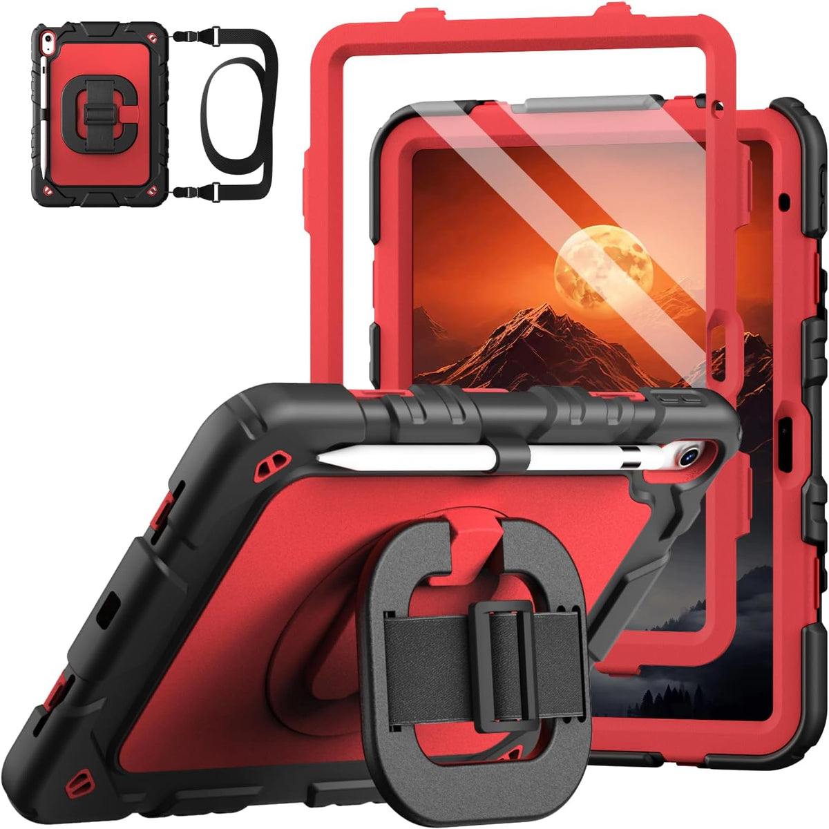 Grifobes A16 11th/10th 2025/2022, 11 Inch/10.9 Inch 360Rotate for iPad Generation Case for iPad Case Cover with Screen