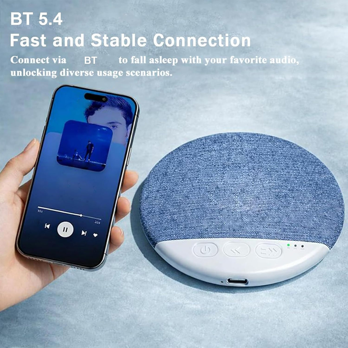 Generic Under Pillow Speaker for Sleep, Bone Conduction Under Pillow Sleep Speaker Timer, Private Bone Conduction