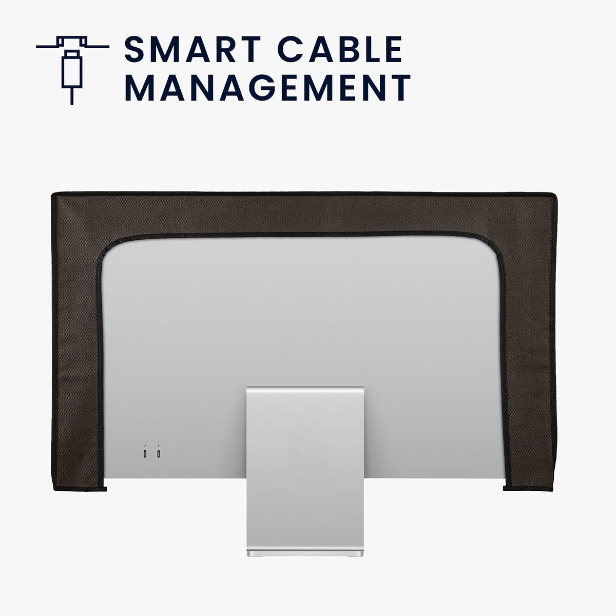 34-35" kwmobile Monitor Cover Compatible with Monitor - Dust Cover Computer Screen Protector - Dark Grey