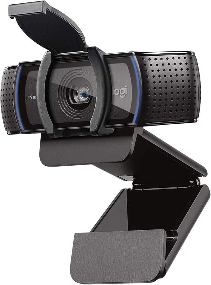 Logitech C920e HD 1080p Mic-Enabled Webcam Certified for Zoom Microsoft Teams Compatible TAA Compliant