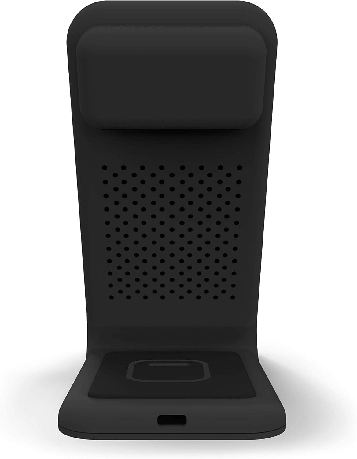 STM ChargeTree Swing 3-in-1 Wireless Charging Station for iPhone/Samsung/Android (15W/7.5W), AirPods (5W), Apple Watch (3W). Qi-Certified Stand- Black
