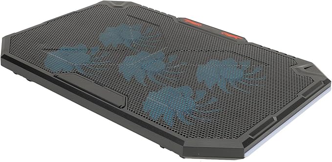 aqxreight Laptop Cooling Pad with 5 Fans for Efficient Heat Dissipation and Height Featuring RGB Lighting for 13 to 17 Inch Notebooks