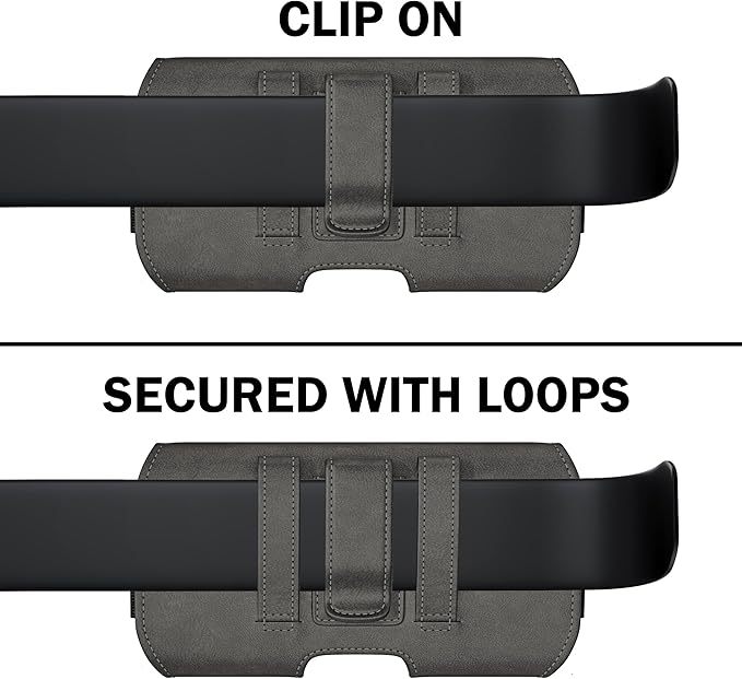 DeBin Holster for iPhone 17 17 Pro 16 Pro 16e 15 15Pro 14 13 12 11 Xs 10 X XR – Cell Phone Belt Holder Case with Clip for Men Women Pouch (Fits Protective Cover on) Pewter