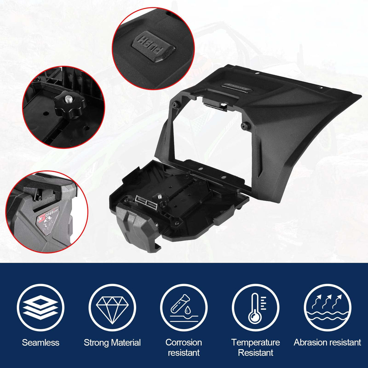 Hutexico Adjustable Electronic Device Tablet Phone Holder for KRX 1000, UTV GPS Tablet Mount for Kawasaki Teryx KRX 1000 2020-2023 Accessories HDPE