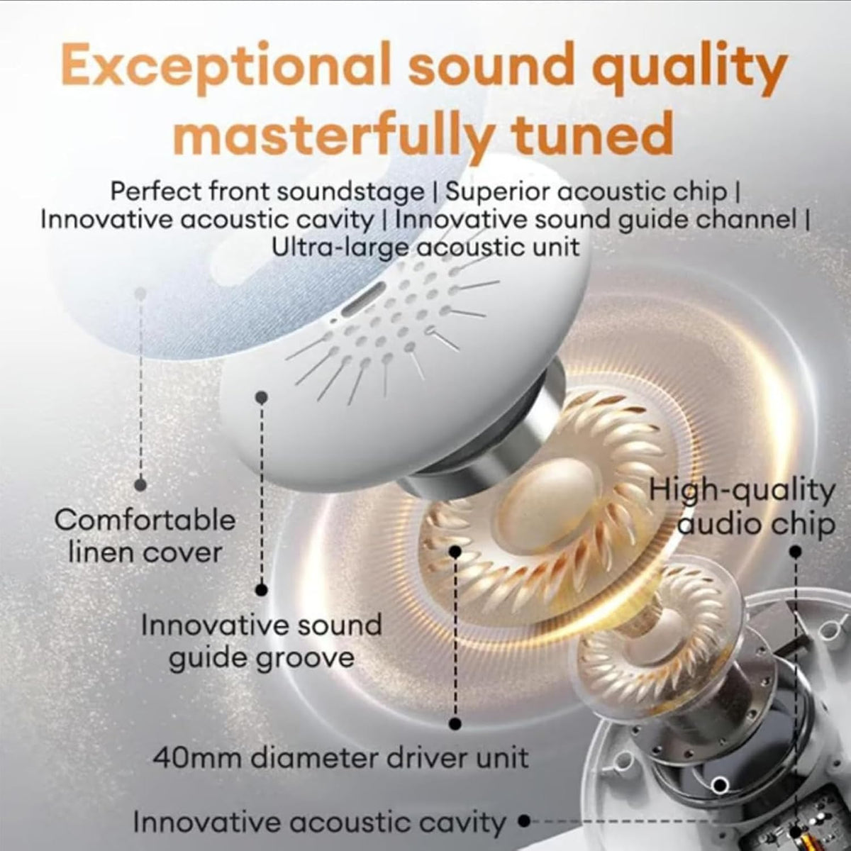 Generic Immersive Aid(1pcs) Pillow Speakers for Sleeping, Under Pillow Speaker Bluetooth, Sleep Speaker Under Pillow