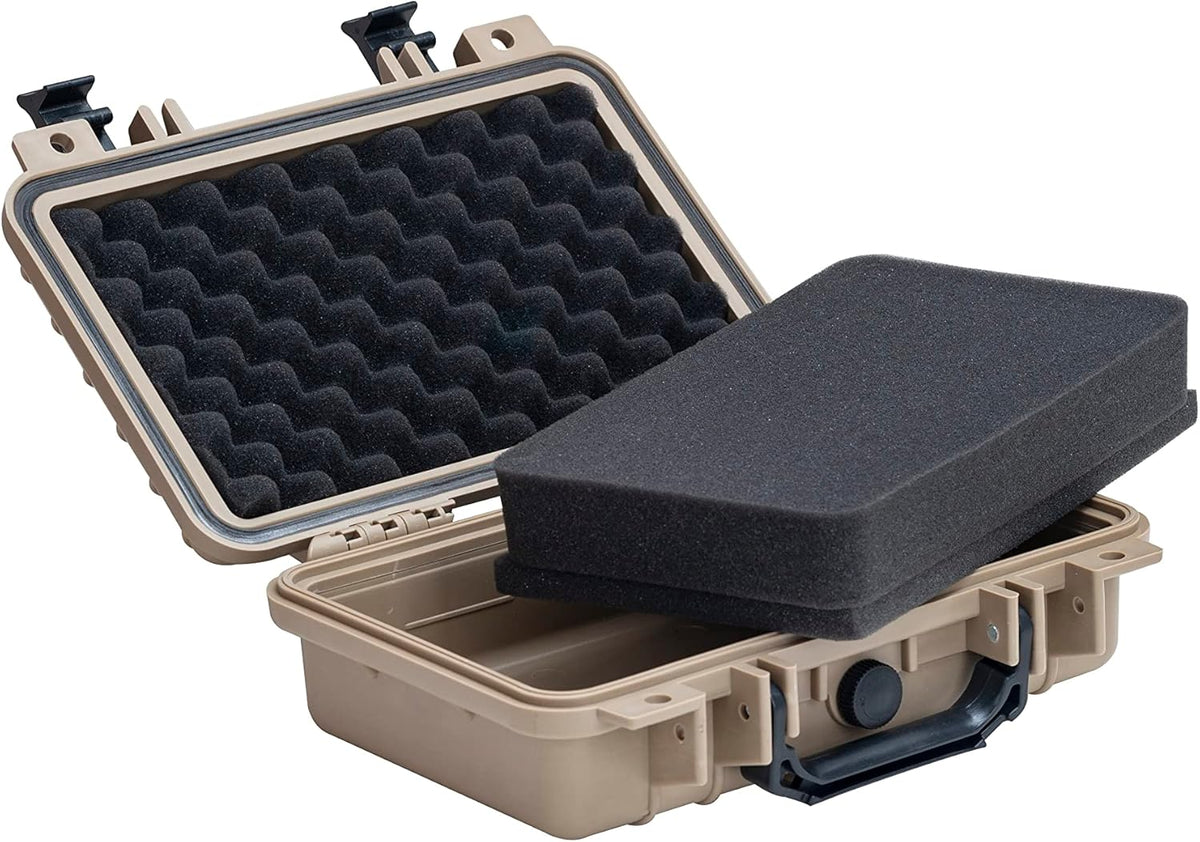 MEIJIA Portable All Weather Waterproof Protective Hard Case, Small Camera Case,Dry Case with Customizable Foam,Fit Use of Drones, Camera,Equipments, 11.65 ”x8.35”x3.78”