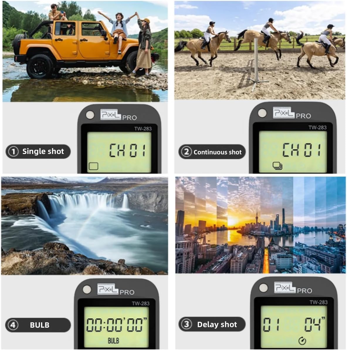 Pixel TW283-UC1 Wireless Remote Trigger Wireless Trigger Wire Trigger Timer Intervalometer Compatible with Olympus E-M1 E-M5-II E-M10-II Pen-F EPL8 EPL7 EPL6 EPL5 EPL3 EPL2 EP5 E600 E620 590UZ 810UZ