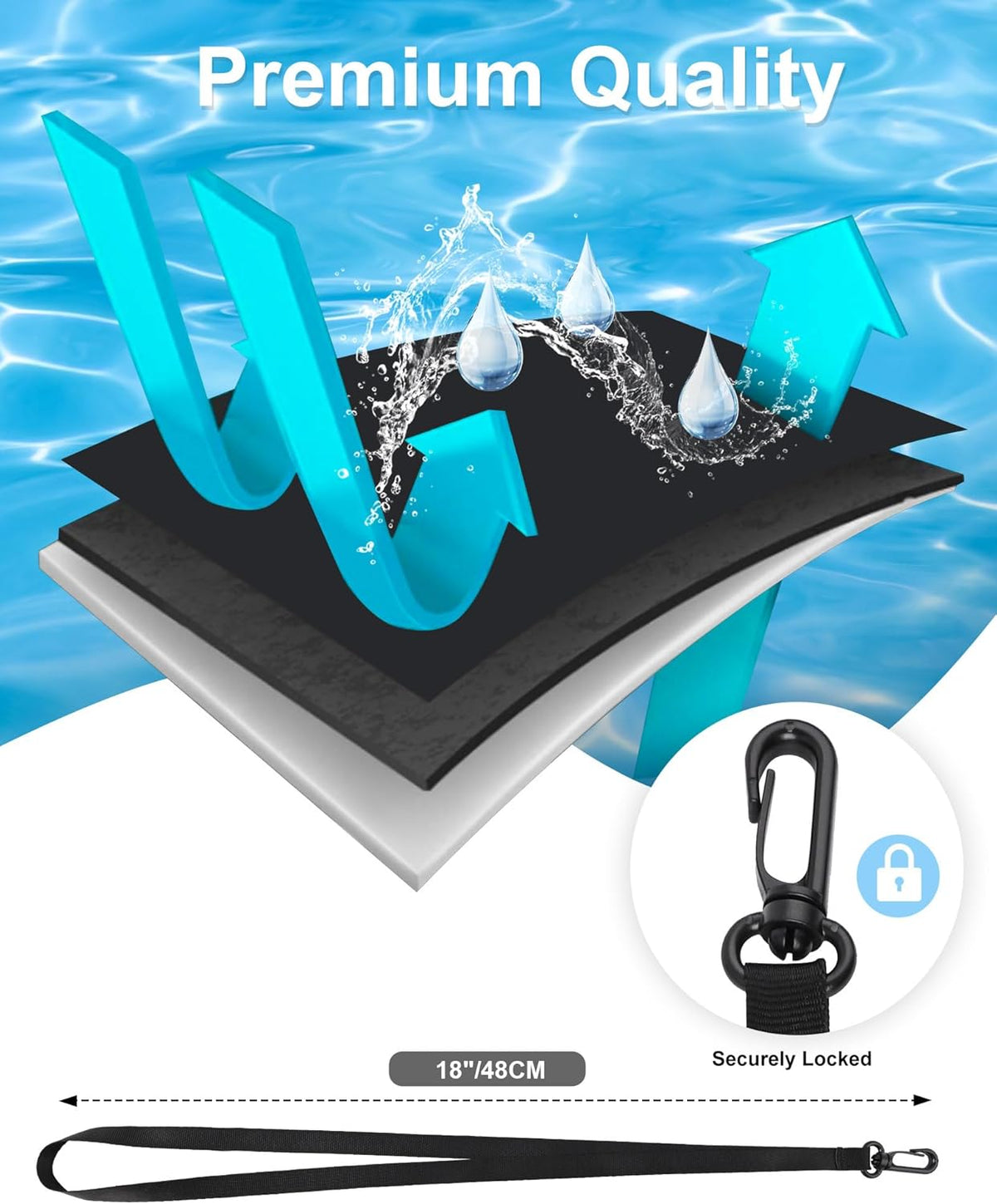2025 3-Pack Waterproof Phone Pouch, Cruise Ship Essentials Must Haves Dry Bag for Vacation Beach Travel Kayak Boat Accessories, Water Proof Phone Case for iPhone 16 15 14 13 12 Plus Pro Max