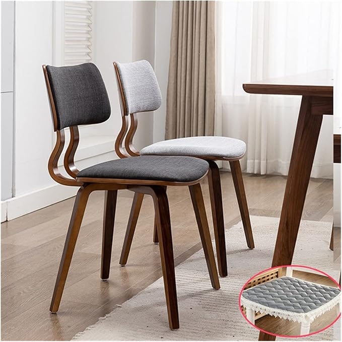 Adjustable Office Computer Chair with Armrest Solid Wood Dining Chairs Kitchen Furniture Hotel Restaurant Chair Household Backrest Room(Green-Wood)