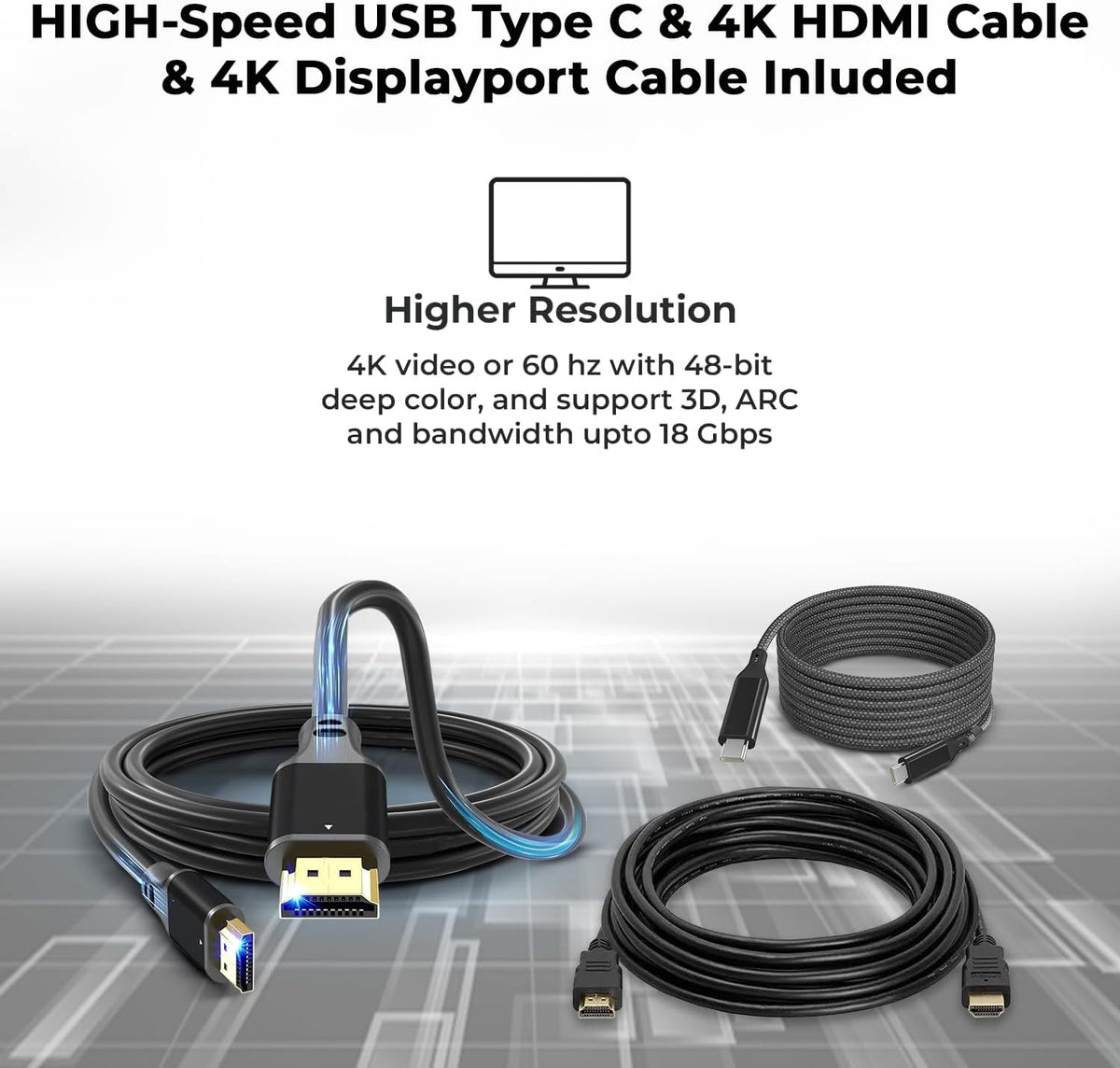 Lenovo 40AS0090USThinkpad Docking Station - Supports 4K Display, 1 Year Warranty, USB C Gen 2 Dock with 90W Adapter + 4K HDMI Cable + USB-C Cable + 4K DisplayPort Cable + Microfiber Cloth (Renewed)