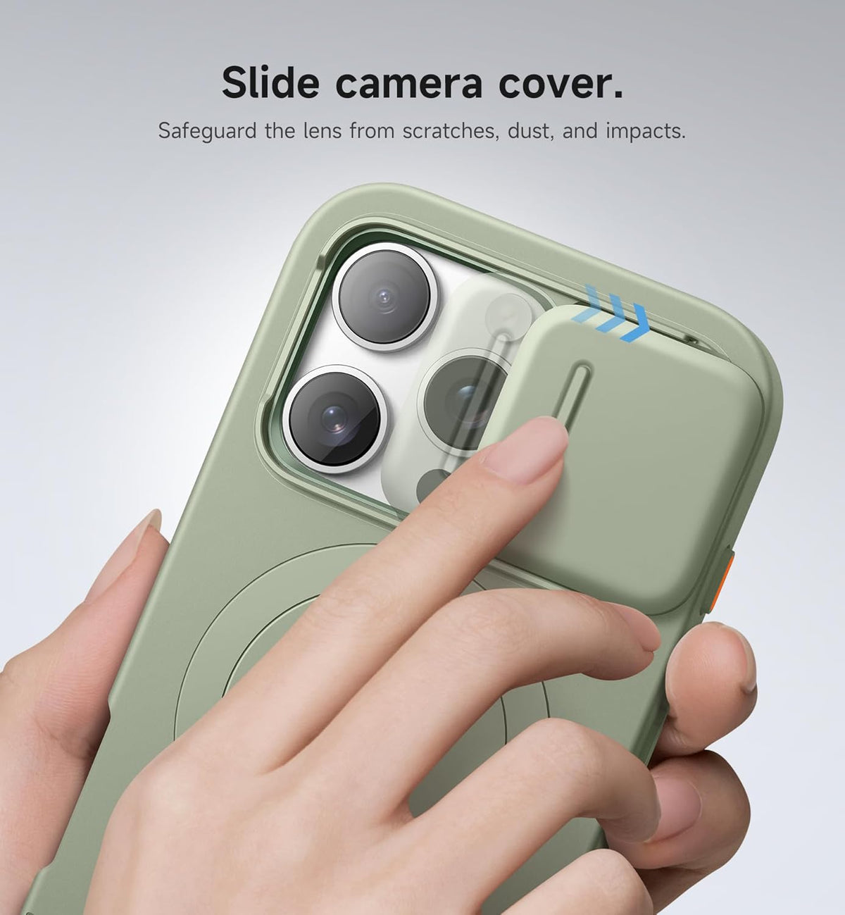 SURITCH for iPhone 16 Pro Case with Slide Camera Cover and Adjustable Kickstand, Compatible with MagSafe, Shockproof Bumper Case Slim Protective Cover for iPhone 16 Pro 6.3 Inch,Green