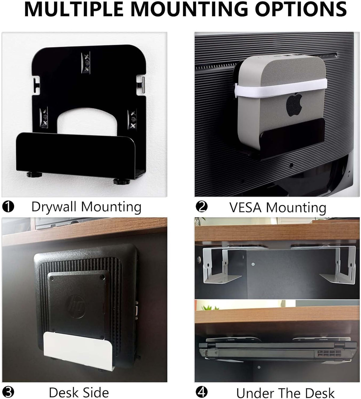 Gmailmall Cable Box Wall Mount Modem Mount Adjustable Wall Mount for Most Small Media PlayersRoku, Amazon Fire TV