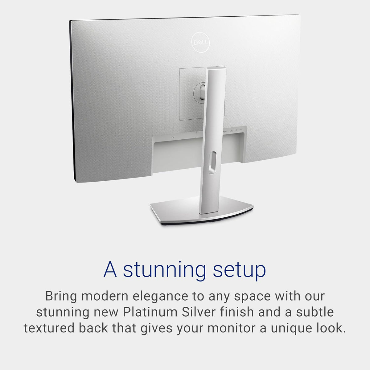 Dell S2722DC Monitor - 27-inch WQHD (2560x1440) 75Hz 4Ms Display, AMD FreeSync, Built in Speaker, USB Type-C Connectivity, Height/Pivot/Swivel/Tilt Adjust - Platinum Silver