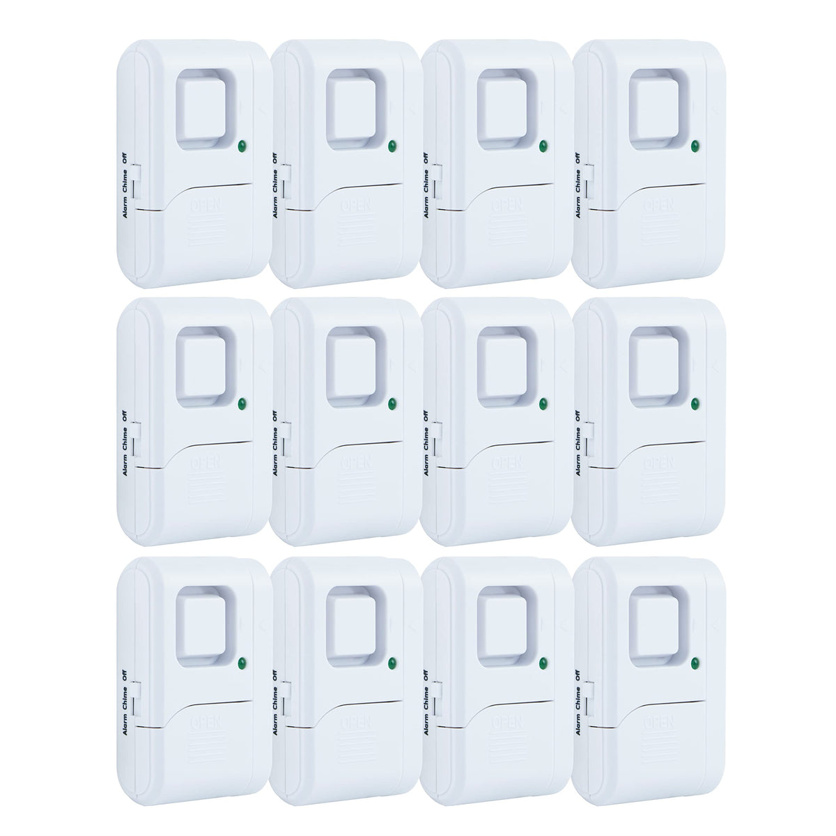 GE Personal Security Window and Door Alarm, 12 Pack, DIY Protection, Burglar Alert, Wireless Chime/Alarm, Easy Installation, Home Security, Ideal
