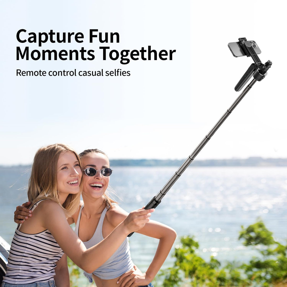 Auto Face Tracking Tripod with 360 Rotation Stand, 70.9" Ai Motion Tracking, Selfie Stick Rotation with Remote, Motion Sensor Phone Stand, for Vlog/Live Stream/Video Recording
