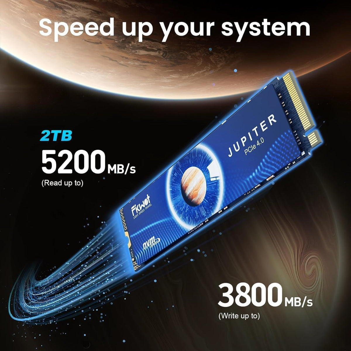 FX660 2TB M.2 SSD, PCIe Gen 4x4 Dynamic SLC Cache - Speeds up to 5200MB/s M.2 2280 NVMe Internal SSD, Upgrade Storage for PC Computer, Laptop and PS5